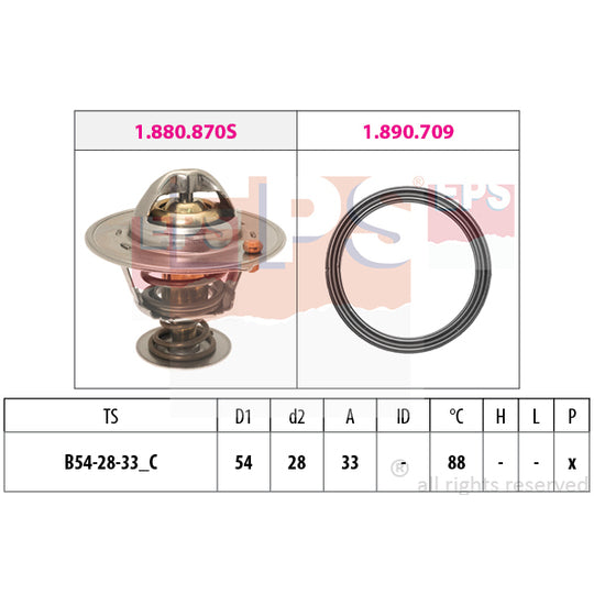 1.880.971 Thermostat, coolant