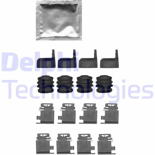LX0687 Accessory Kit, disc brake pad