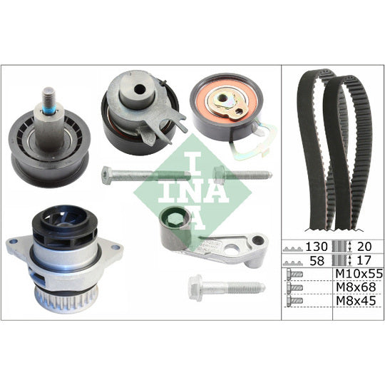 530 0089 30 Water Pump & Timing Belt Set