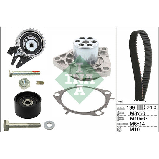 530 0562 30 Water Pump & Timing Belt Set