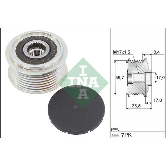 535 0318 10 Alternator Freewheel Clutch