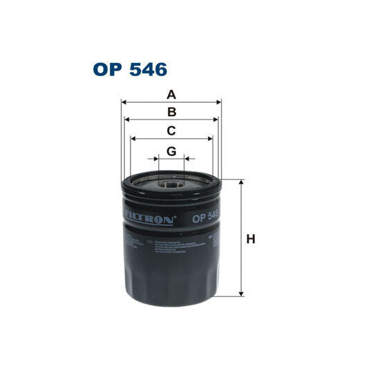 OP 546 Oil filter