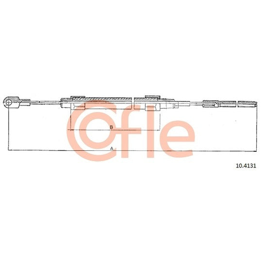 10.4131 Cable, parking brake