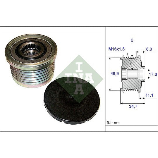 535 0088 10 Alternator Freewheel Clutch