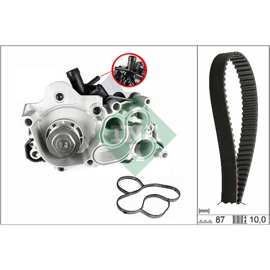530 0742 30 Water Pump & Timing Belt Set