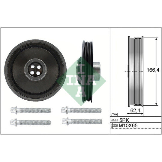 544 0171 20 Belt Pulley Set, crankshaft