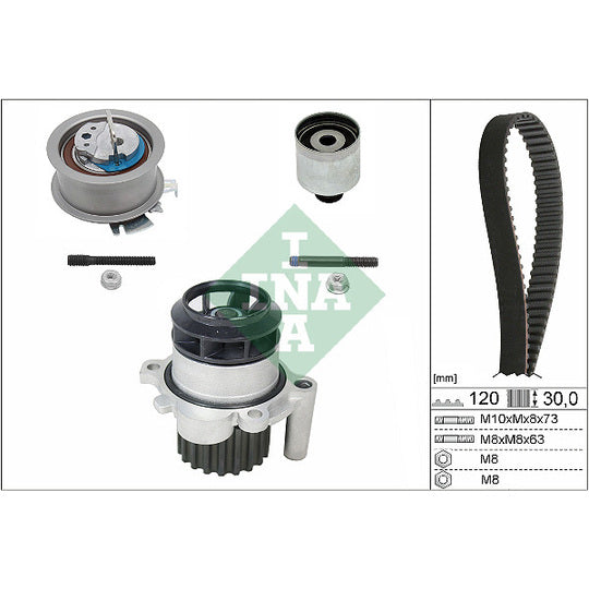 530 0201 30 Water Pump & Timing Belt Set
