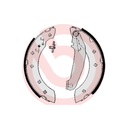 S 86 502 Brake Shoe Set