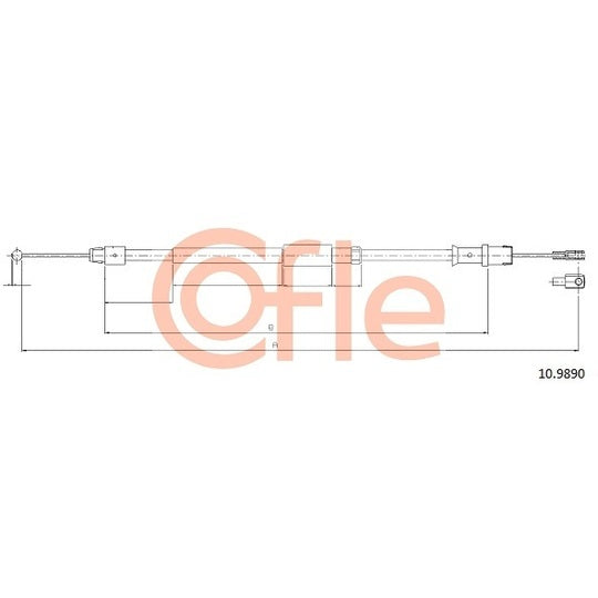 10.9890 Cable, parking brake