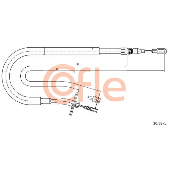 10.9875 Cable, parking brake