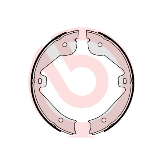 S 85 536 Brake Shoe Set, parking brake