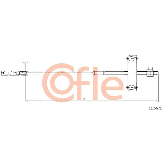 11.5671 Cable, parking brake