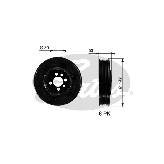 TVD1009 Belt Pulley, crankshaft
