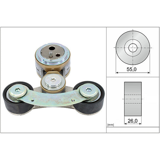 534 0826 10 Belt Tensioner, V-ribbed belt
