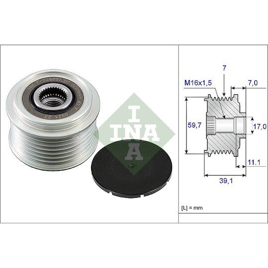 535 0053 10 Alternator Freewheel Clutch