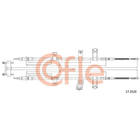 17.3520 Cable, parking brake