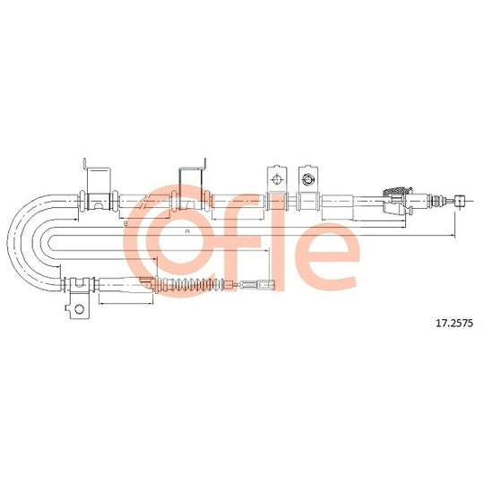 17.2575 Cable, parking brake