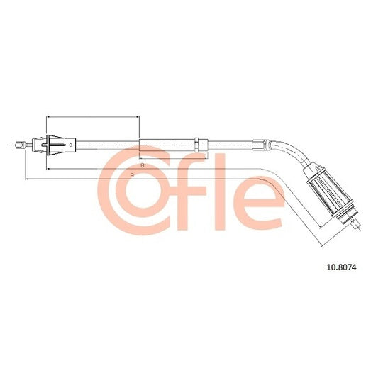 10.8074 Cable, parking brake