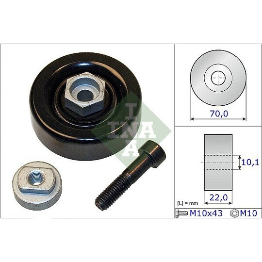 531 0864 10 Tensioner Pulley, v-ribbed belt