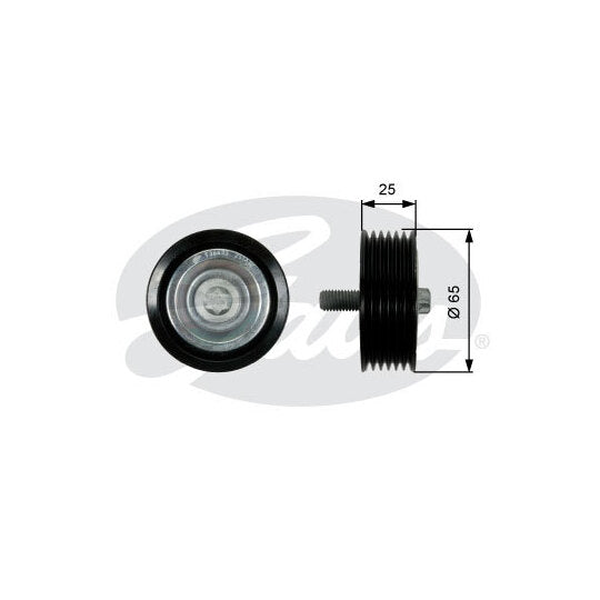 T36433 Deflection/Guide Pulley, v-ribbed belt