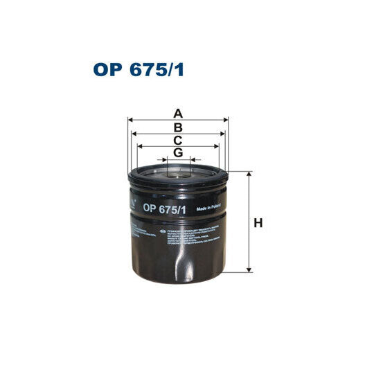 OP 675/1 Oil filter
