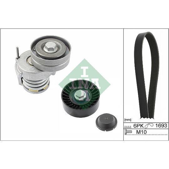 529 0534 10 V-Ribbed Belt Set
