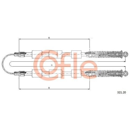 321.20 Cable, parking brake