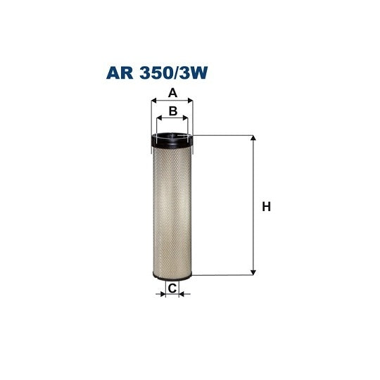 AR 350/3W Secondary Air Filter