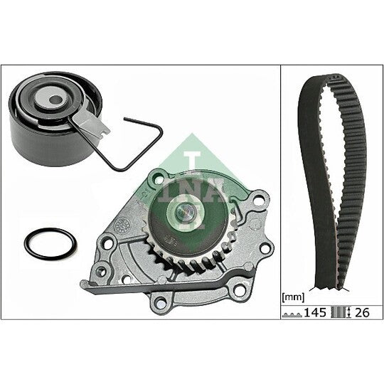 530 0376 30 Water Pump & Timing Belt Set