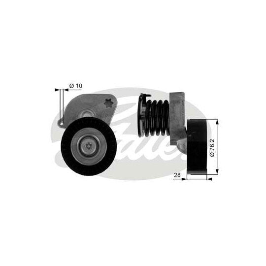 T38346 Tensioner Pulley, v-ribbed belt