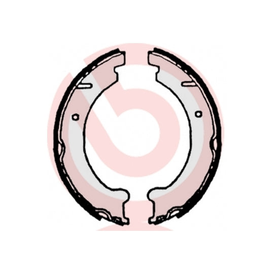 S 86 509 Brake Shoe Set, parking brake