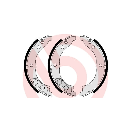 S 61 541 Brake Shoe Set, parking brake