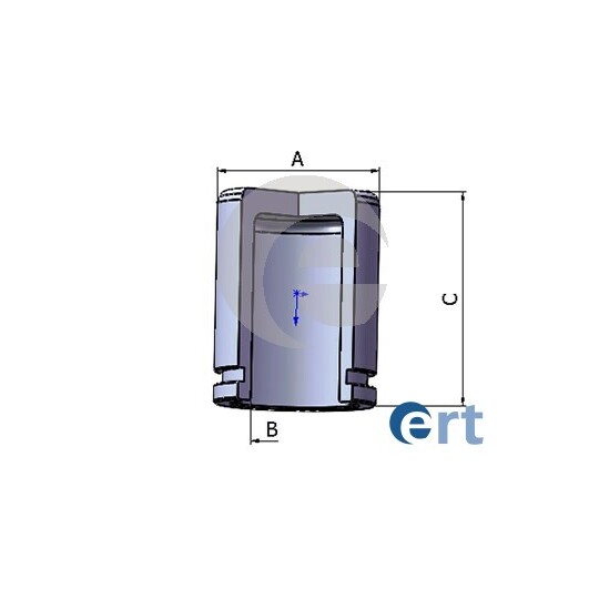 150967-C Piston, brake caliper