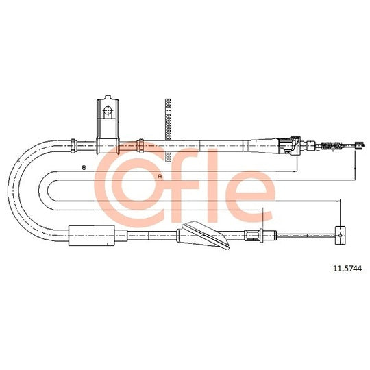 11.5744 Cable, parking brake