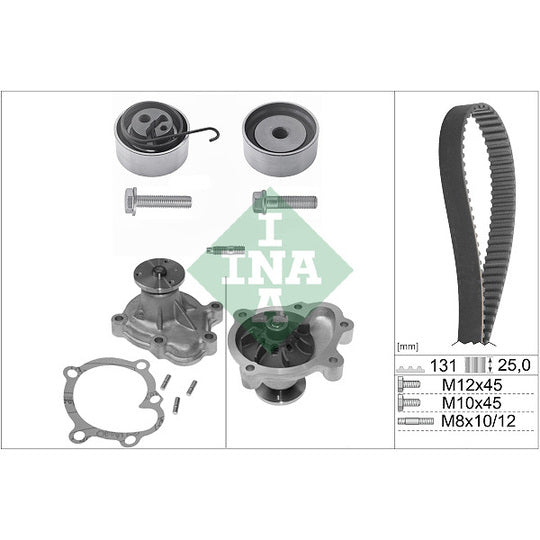 530 0338 30 Water Pump & Timing Belt Set