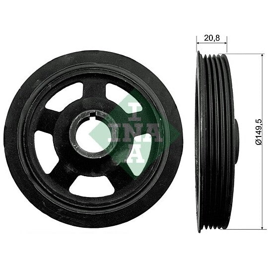 544 0092 10 Belt Pulley, crankshaft