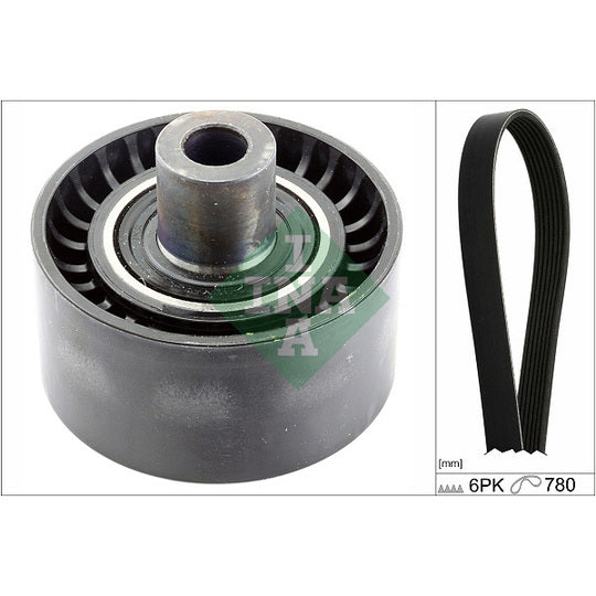 529 0406 10 V-Ribbed Belt Set