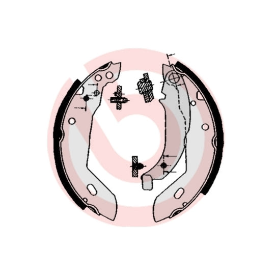 S 61 512 Brake Shoe Set