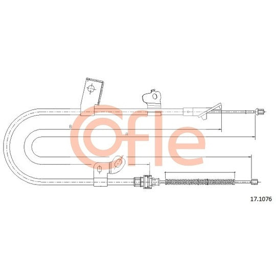 17.1076 Cable, parking brake