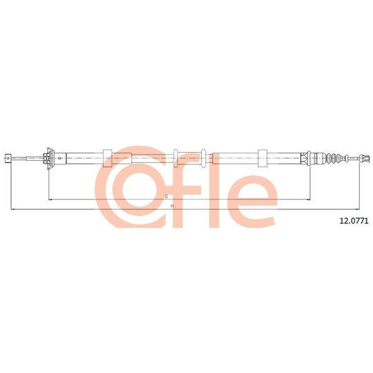 12.0771 Cable, parking brake
