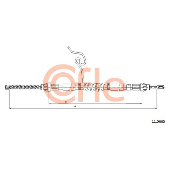 11.5665 Cable, parking brake