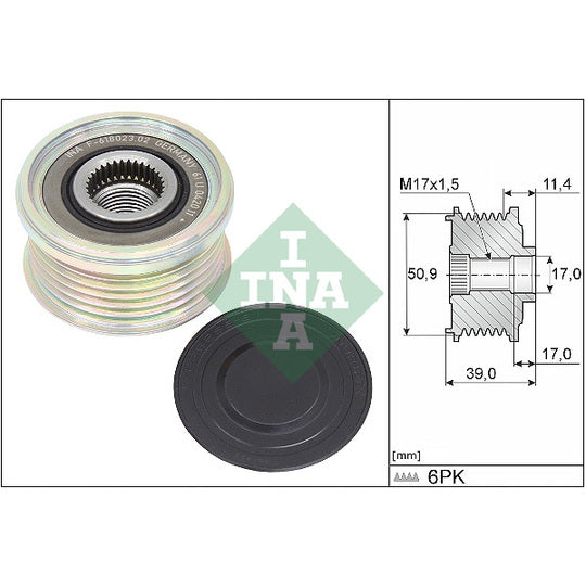 535 0358 10 Alternator Freewheel Clutch