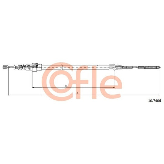 10.7406 Cable, parking brake