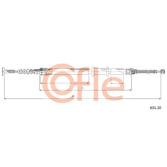 631.10 Cable, parking brake