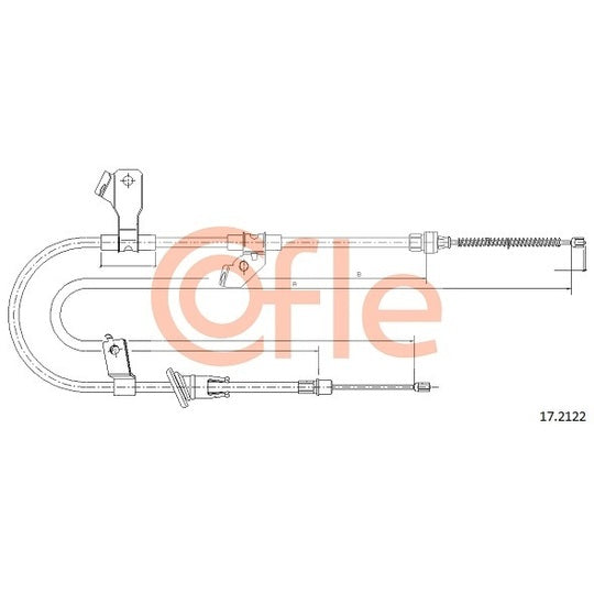 17.2122 Cable, parking brake