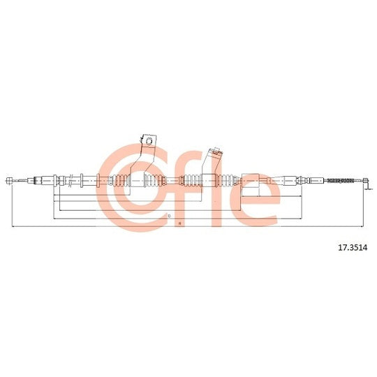 17.3514 Cable, parking brake