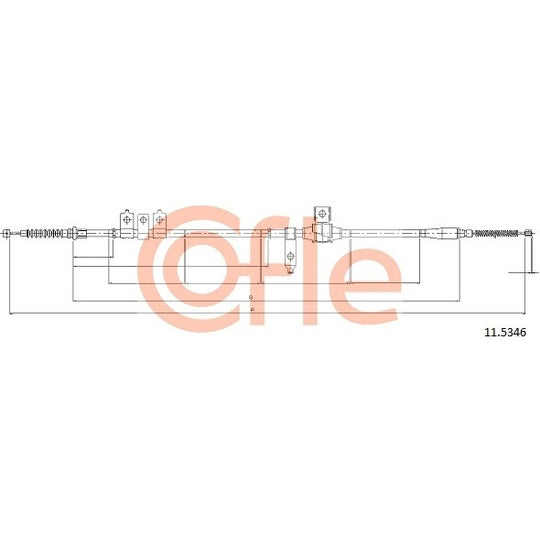 11.5346 Cable, parking brake