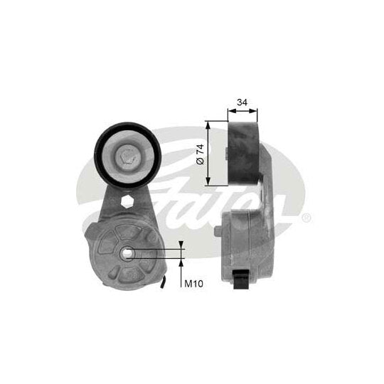 T38601 Belt Tensioner, v-ribbed belt