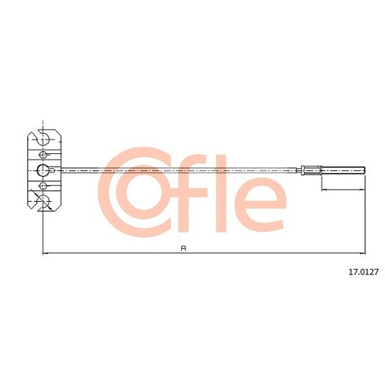 17.0127 Cable, parking brake