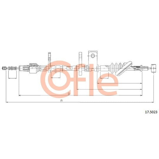 17.5023 Cable, parking brake